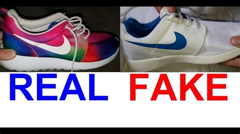 identify fake nike roshe|real leather nikes.